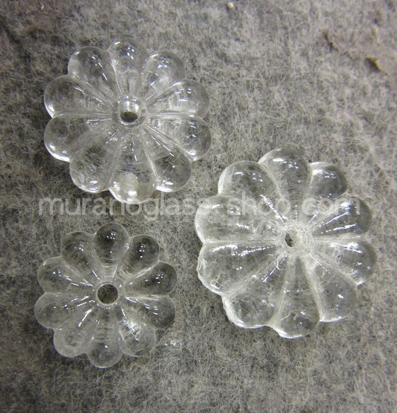 Mirrored vintage popular Flower buttons