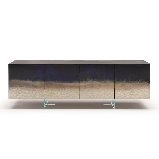 Frammenti Sideboard, Simple shapes handcrafted contemporary sideboard